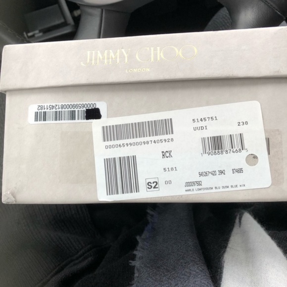 Jimmy Choo Coarse Glitter Slipper Ships Same Day - Picture 2 of 7